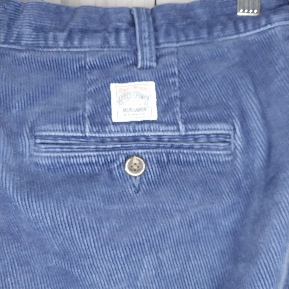 Polo Ralph Lauren Vintage 90's Men's Blue Corduroy Pants - Picture 15 of 16